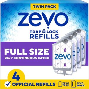 Zevo Flying Insect Trap Official Refill Cartridges - 4 Pack